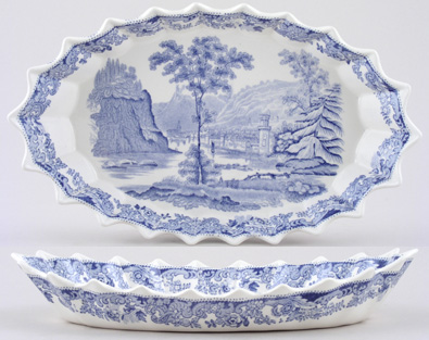 Dish oval c1950s